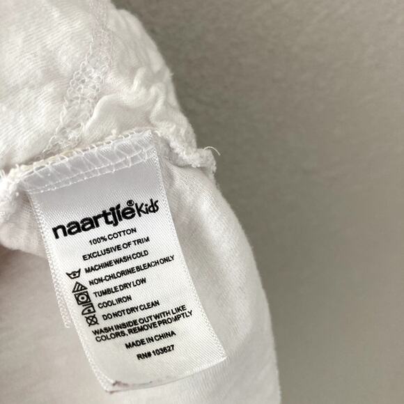 Naartjie Kids Slub Knit One Button Cardigan Lace Floral Details - White - 12-18M - Picture 8 of 9